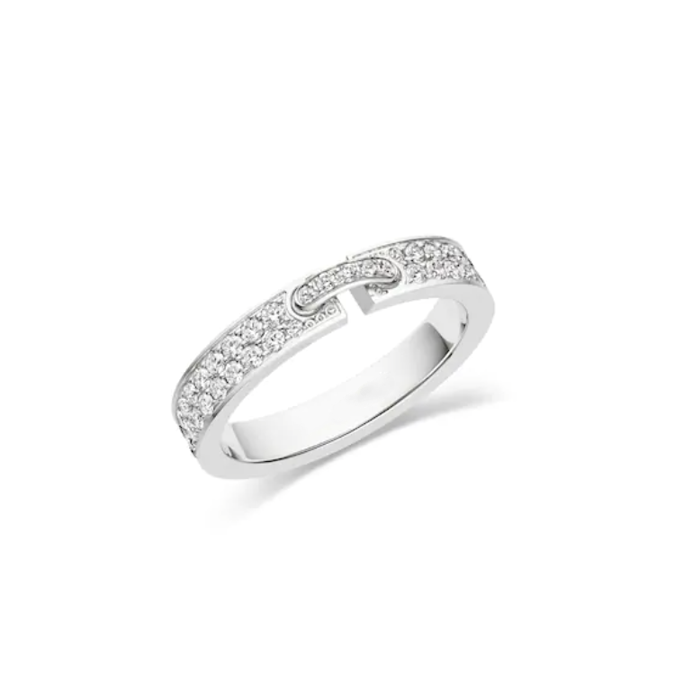 [Ornora Jewelry]ALLIANCE LIENS VIDENCE PAVED DIAMOND 4MM RING