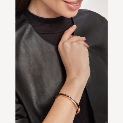 [Ornora Jewelry]ZERO 1 PINK GOLD WITH BLACK CERAMIC BRACELET