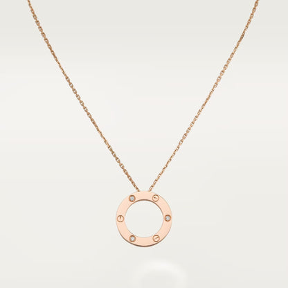 [Ornora Jewelry]LOVE NECKLACE 16MM 3 DIAMONDS