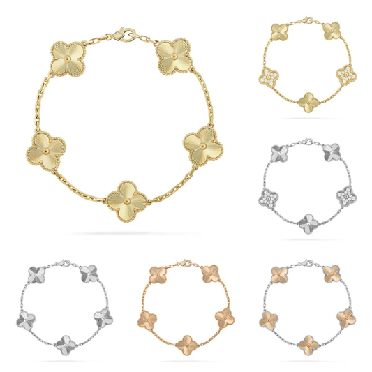 [Ornora Jewelry] CLOVER 5 MOTIF LASER BRACELET COLLECTION