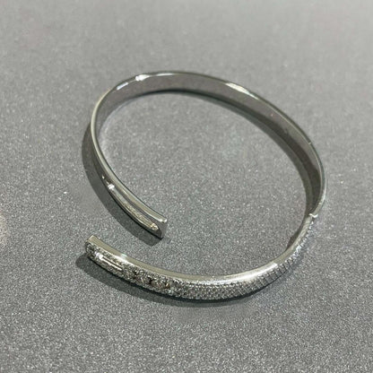 [Ornora Jewelry]Move Noa Rose Gold Pavé Diamond Bangle Bracelet