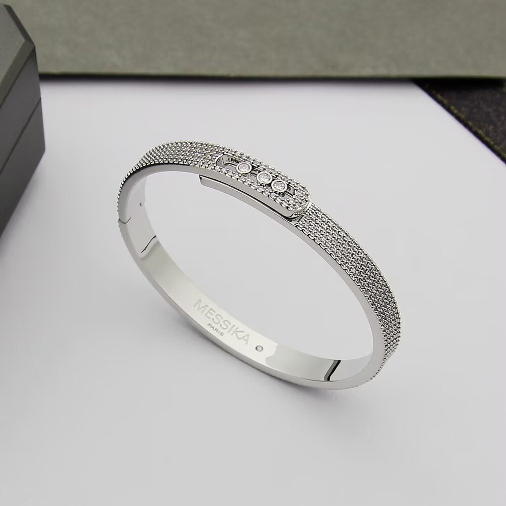 [Ornora Jewelry]Move Noa Full Pavé Diamond Bangle Bracelet