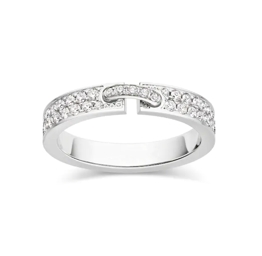 [Ornora Jewelry]ALLIANCE LIENS VIDENCE PAVED DIAMOND 4MM RING