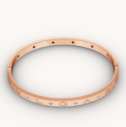 [Ornora Jewelry]ZERO 1 PINK GOLD 12 DIAMONDS BRACELET