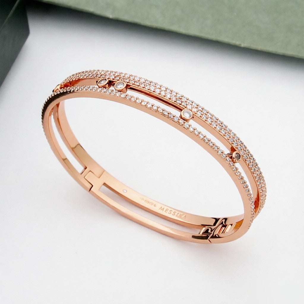 [Ornora Jewelry]Move Romane pavé bangle