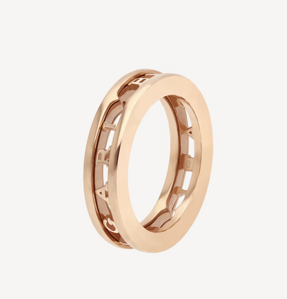[Ornora Jewelry]ZERO 1 ONE-BAND WITH OPENWORK LOGO SPIRAL RING
