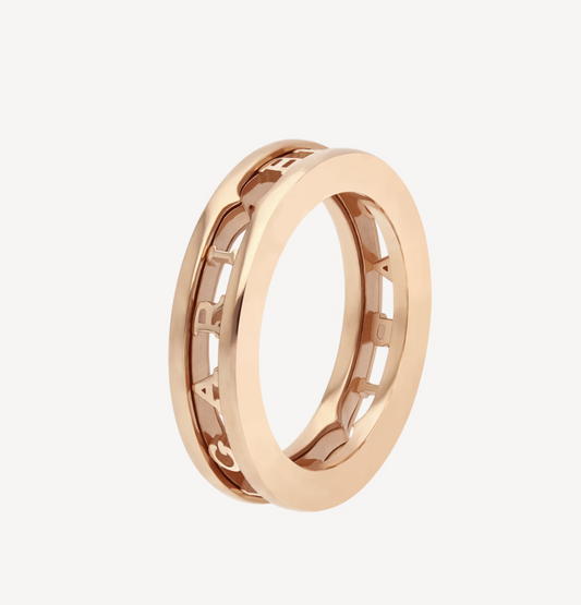 [Ornora Jewelry]ZERO 1 ONE-BAND WITH OPENWORK LOGO SPIRAL RING