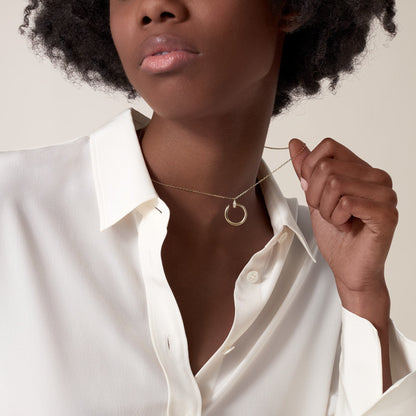 [Ornora Jewelry]JUSTE NECKLACE HALF DIAMOND