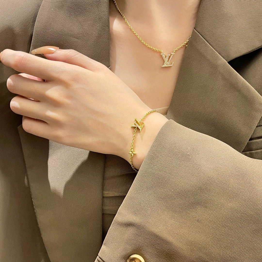 [Ornora Jewelry]LOGO STAR MOTIF GOLD BRACELET