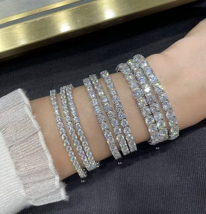 [Ornora Jewelry]TENNIS BRACELET WITH FULL DIAMOND SETTING