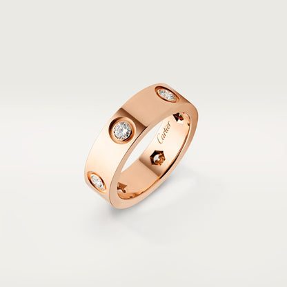 [Ornora Jewelry]LOVE 5.5MM 6 DIAMOND RING