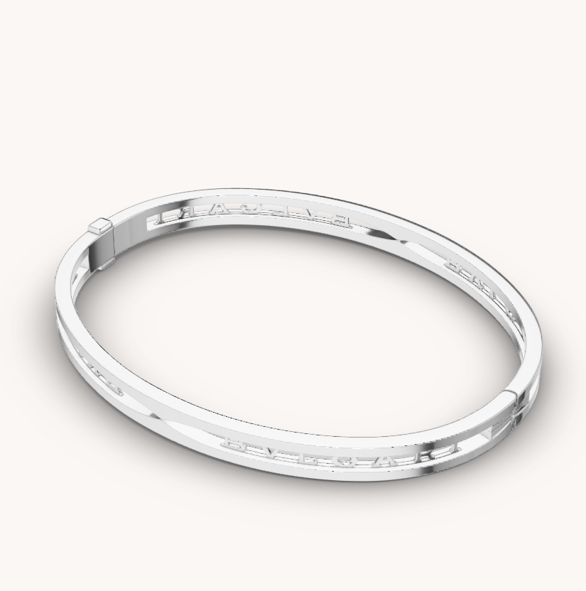 [Ornora Jewelry]ZERO 1 SPIRAL LOGO SILVER BRACELET