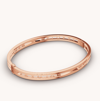 [Ornora Jewelry]ZERO 1 SPIRAL LOGO PINK GOLD BRACELET