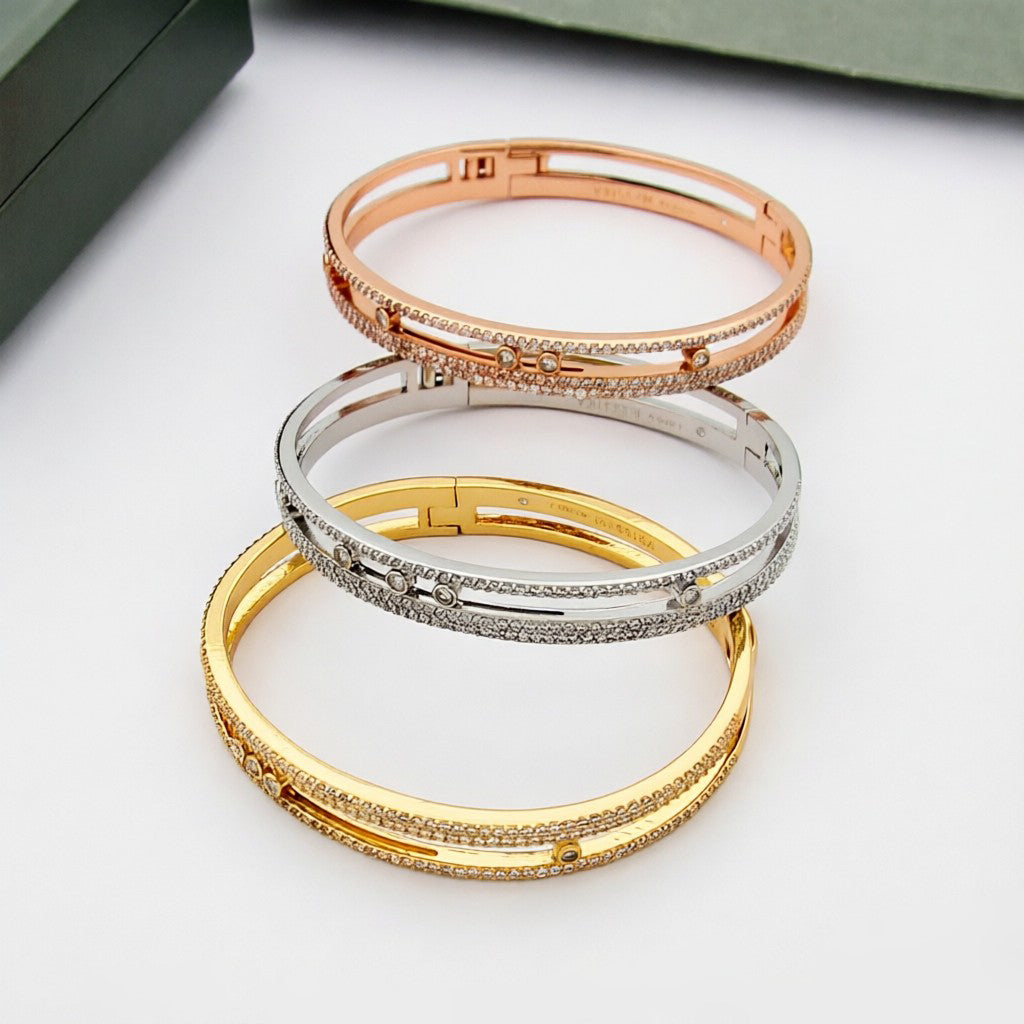 [Ornora Jewelry]Move Romane pavé bangle
