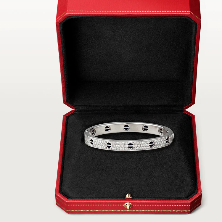 [Ornora Jewelry]LOVE BRACELET 6.1MM DIAMOND-PAVED CERAMIC
