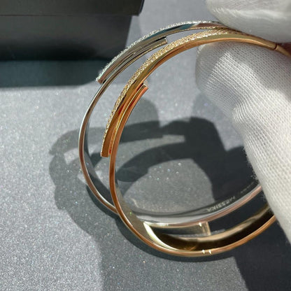 [Ornora Jewelry]Move Noa Rose Gold Pavé Diamond Bangle Bracelet