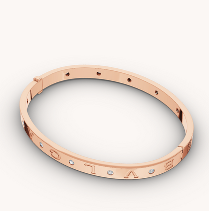 [Ornora Jewelry]ZERO 1 PINK GOLD 12 DIAMONDS BRACELET