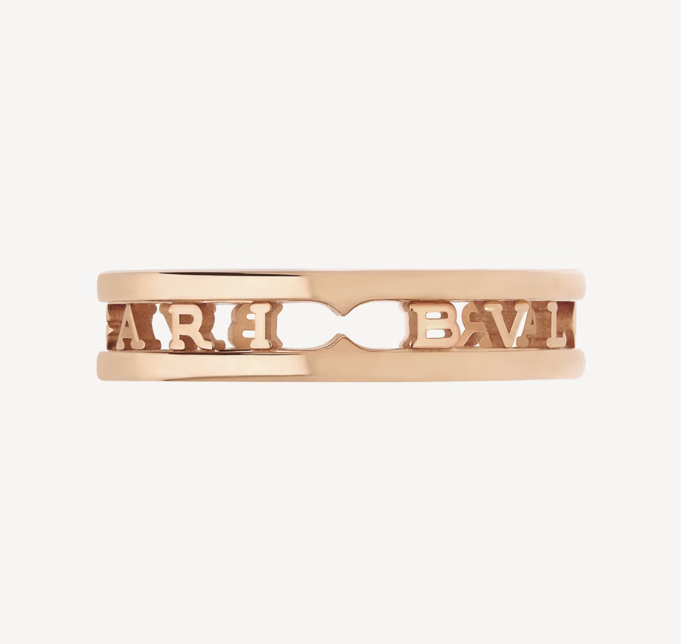 [Ornora Jewelry]ZERO 1 ONE-BAND WITH OPENWORK LOGO SPIRAL RING