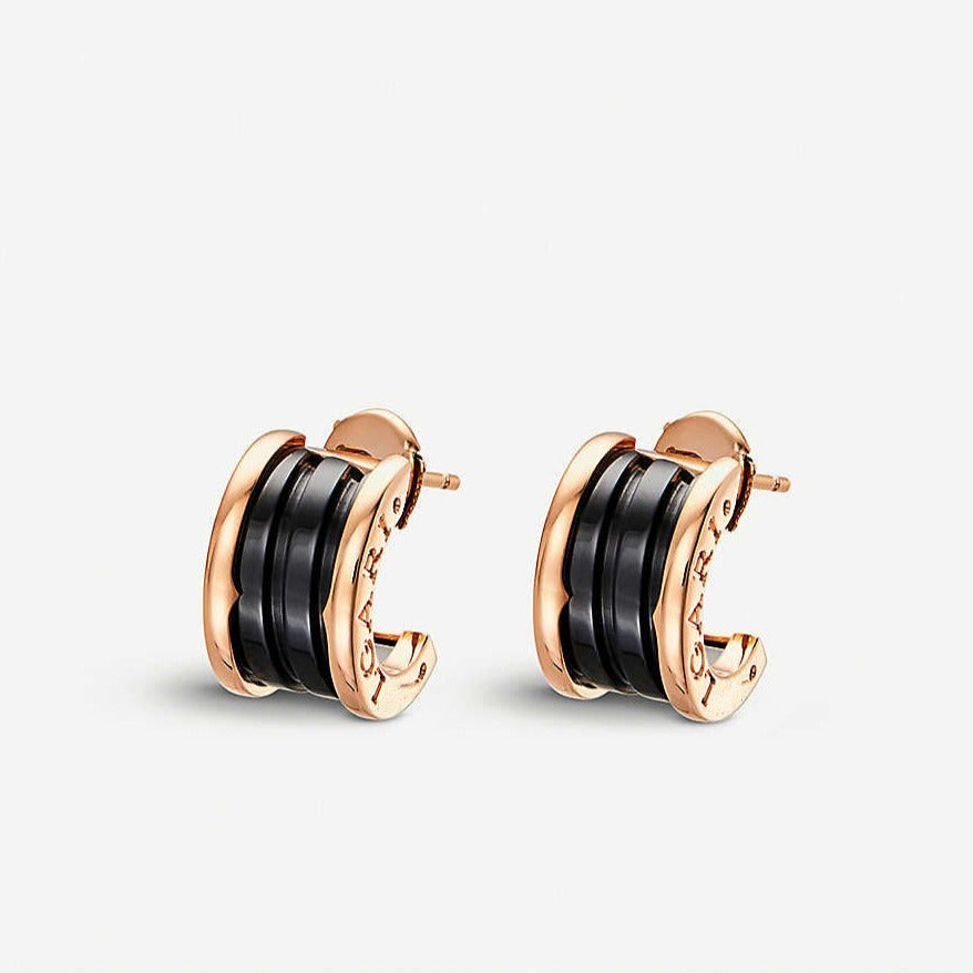 [Ornora Jewelry]ZERO 1 PINK GOLD CERAMIC EARRINGS