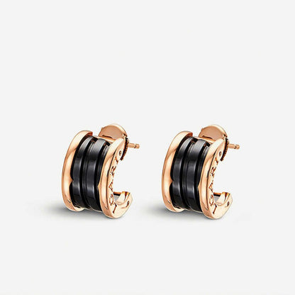 [Ornora Jewelry]ZERO 1 PINK GOLD CERAMIC EARRINGS