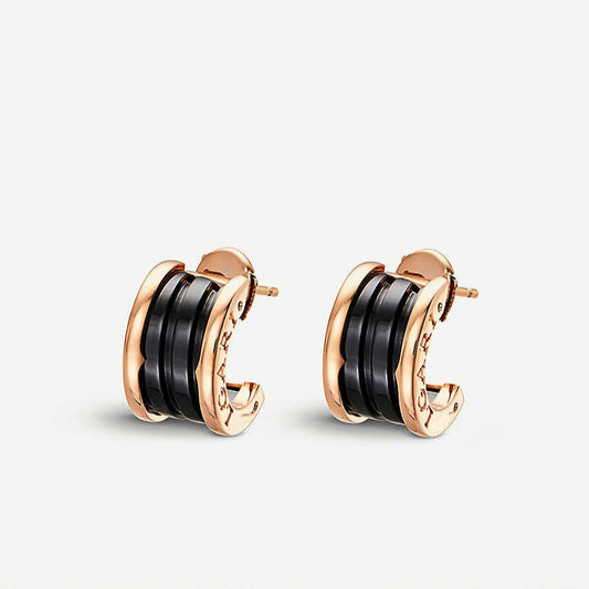 [Ornora Jewelry]ZERO 1 PINK GOLD CERAMIC EARRINGS