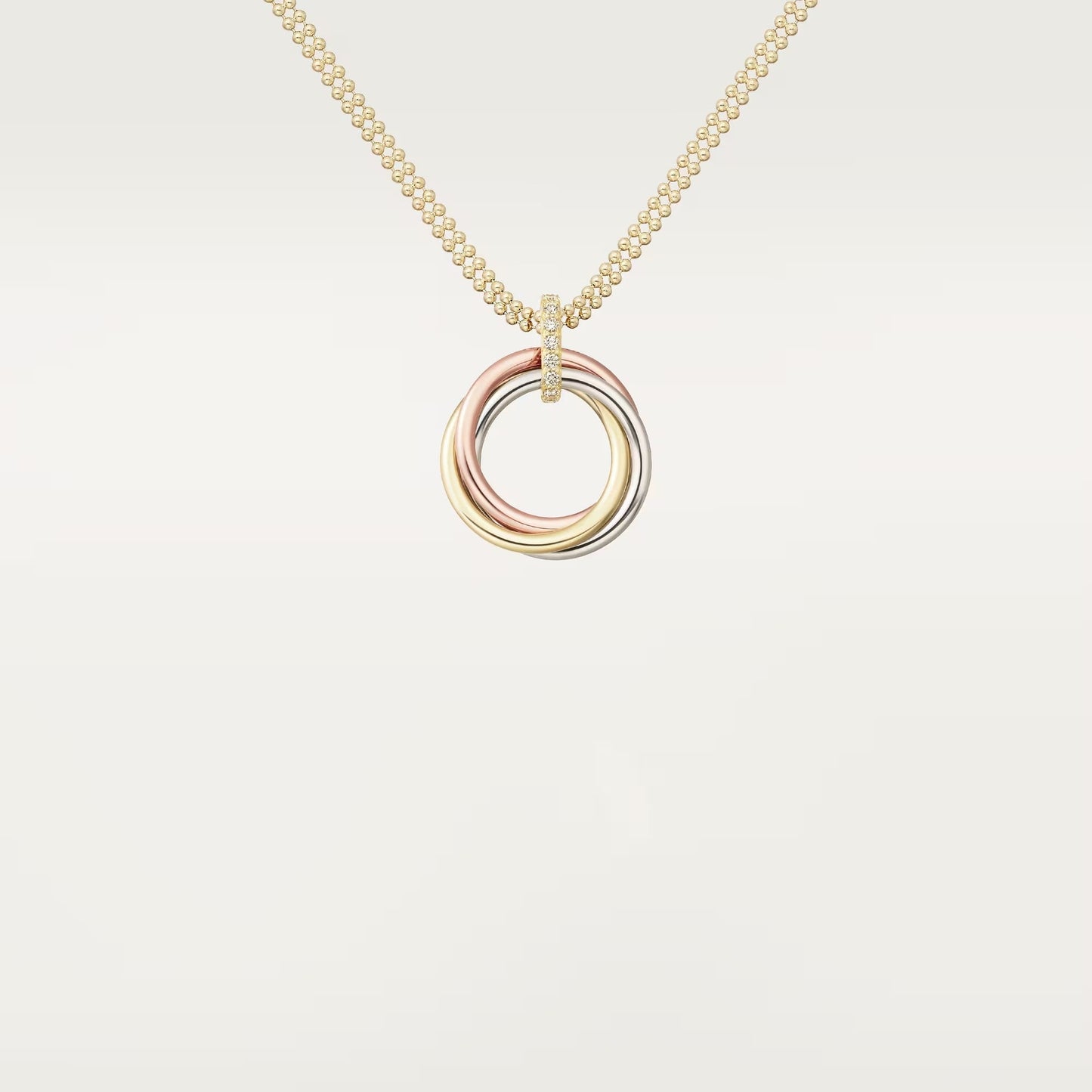 [Ornora Jewelry]TRINITY MEDIUM  DIAMONDS NECKLACE