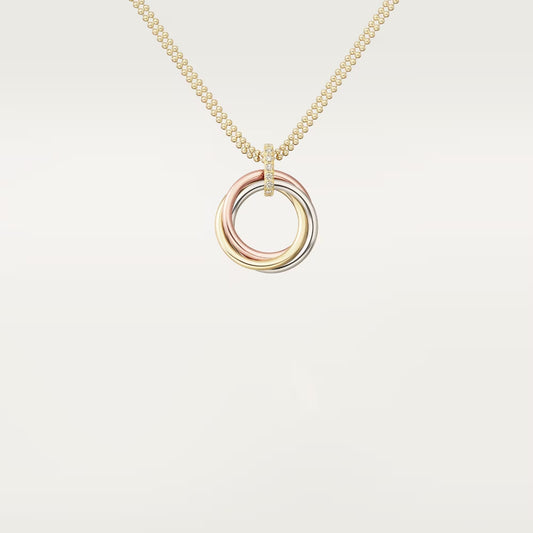 [Ornora Jewelry]TRINITY MEDIUM  DIAMONDS NECKLACE