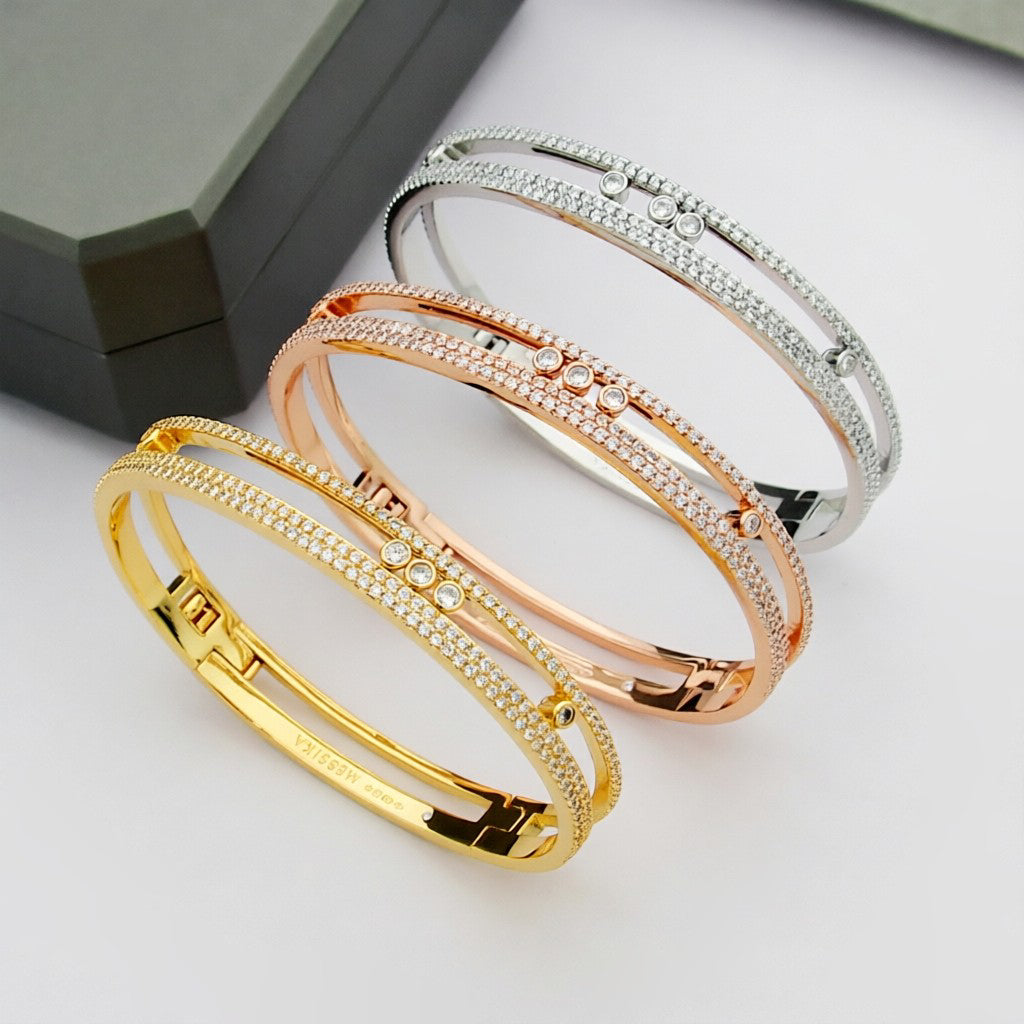 [Ornora Jewelry]Move Romane pavé bangle