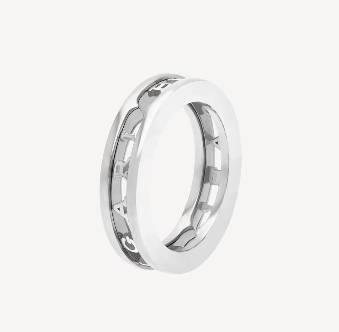[Ornora Jewelry]ZERO 1 ONE-BAND WITH OPENWORK LOGO SPIRAL RING