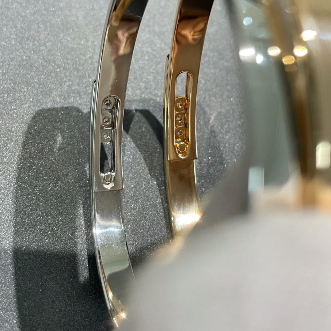 [Ornora Jewelry]Move Noa Rose Gold Pavé Diamond Bangle Bracelet