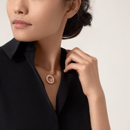 [Ornora Jewelry]LOVE NECKLACE 16MM  FULL DIAMOND