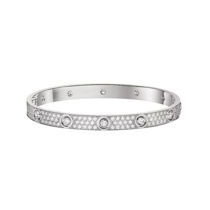 [Ornora Jewelry]LOVE BRACELET 6.1MM DIAMOND-PAVED 10 BIG DIAMONDS