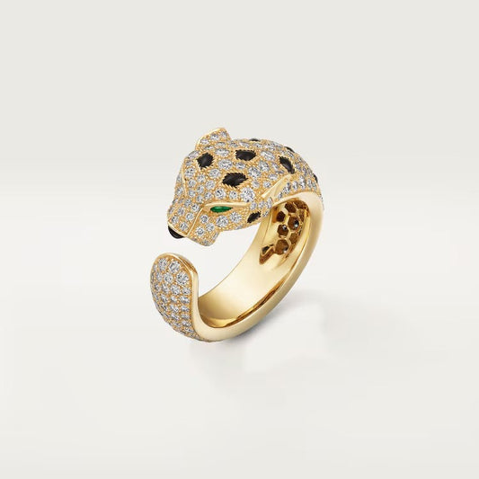 [Ornora Jewelry]PANTHERE SPOTTED FULL DIAMOND MEDIUM RING