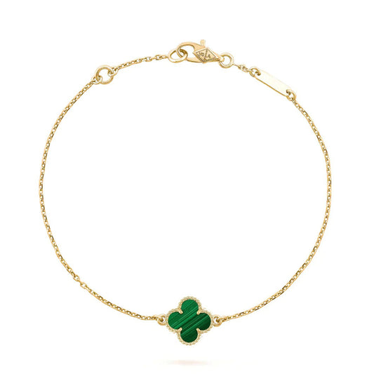 [Ornora Jewelry]CLOVER BRACELET MALACHITE 1 MOTIF