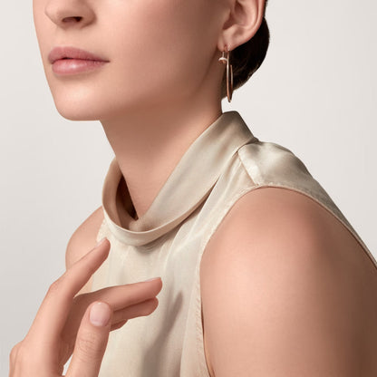 [Ornora Jewelry]JUSTE HALF DIAMOND LARGE EARRINGS