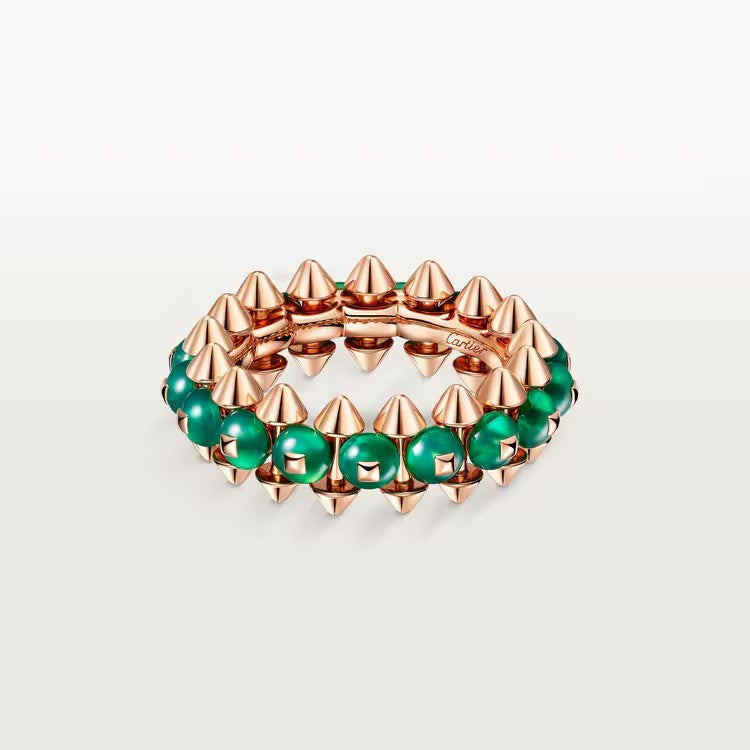 [Ornora Jewelry]CLASH 7.9MM AGATE CHALCEDONY RING