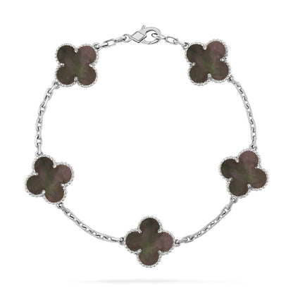 [Ornora Jewelry] CLOVER 5 MOTIF GRAY MOP BRACELET COLLECTION
