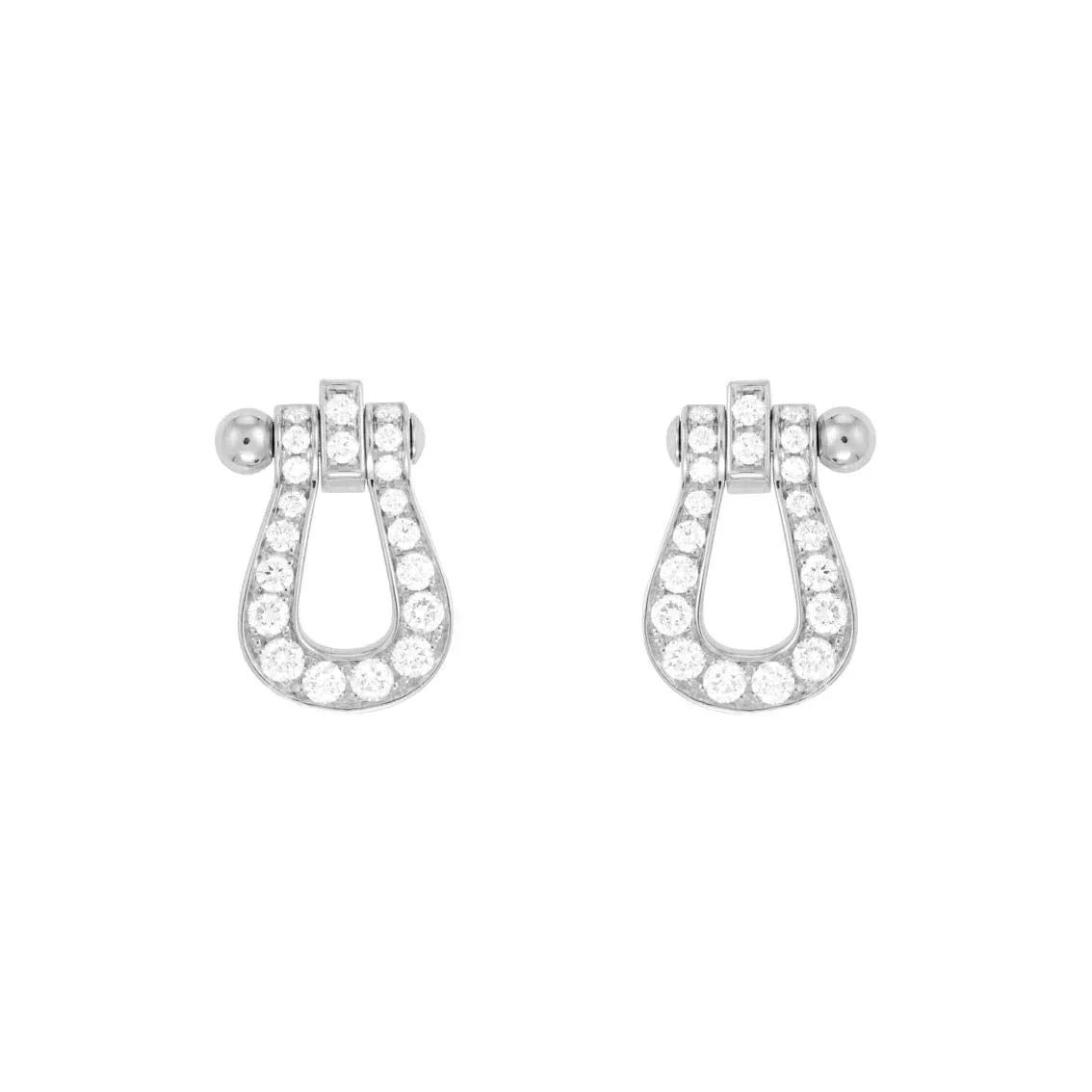 [Ornora Jewelry]FORCE 10 FULL DIAMOND STUD EARRINGS MINI MODEL