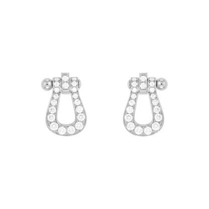 [Ornora Jewelry]FORCE 10 FULL DIAMOND STUD EARRINGS MINI MODEL