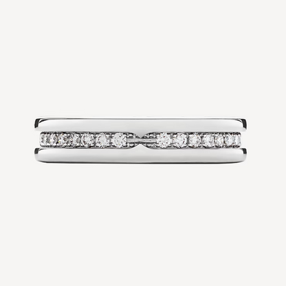 [Ornora Jewelry]ZERO 1 ONE-BAND PAVED DIAMONDS ON THE SPIRAL RING