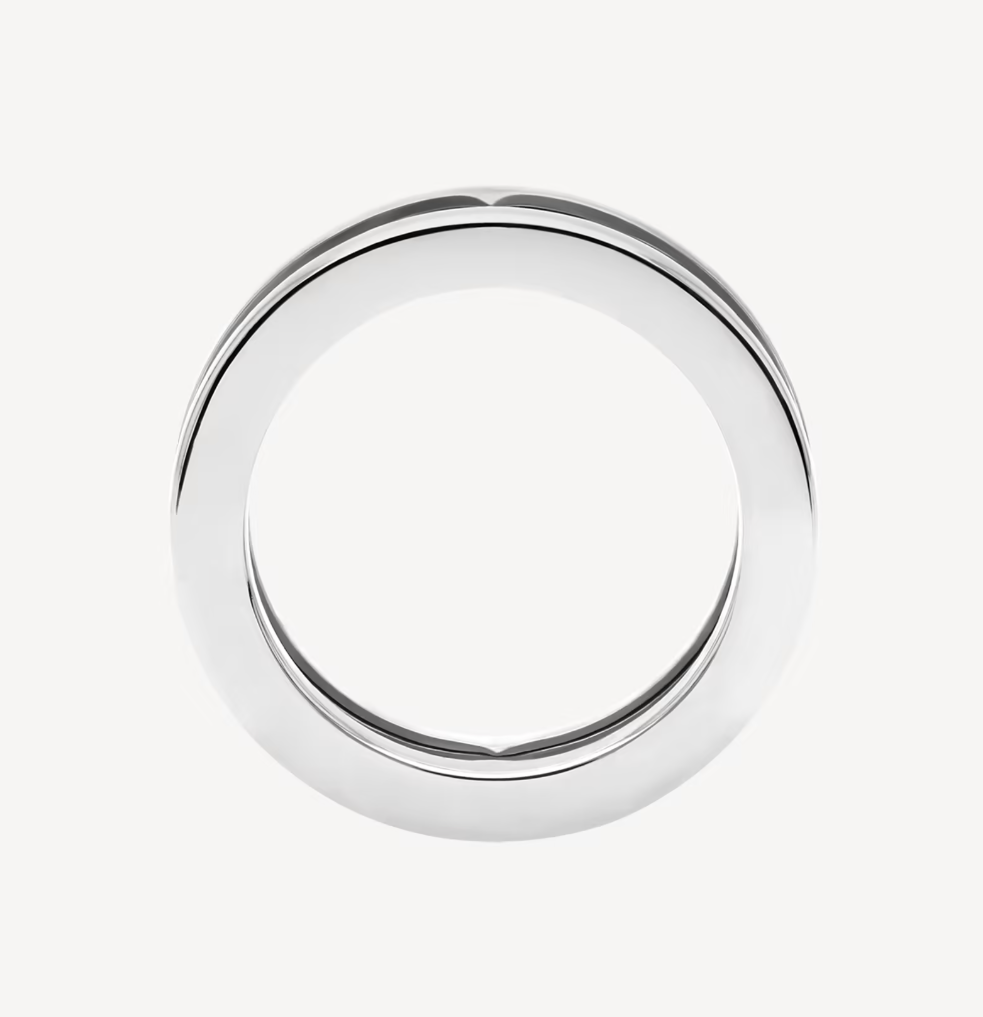 [Ornora Jewelry]ZERO 1 ONE-BAND WITH OPENWORK LOGO SPIRAL RING
