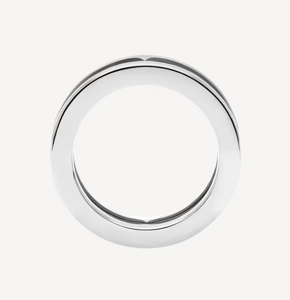 [Ornora Jewelry]ZERO 1 ONE-BAND WITH OPENWORK LOGO SPIRAL RING