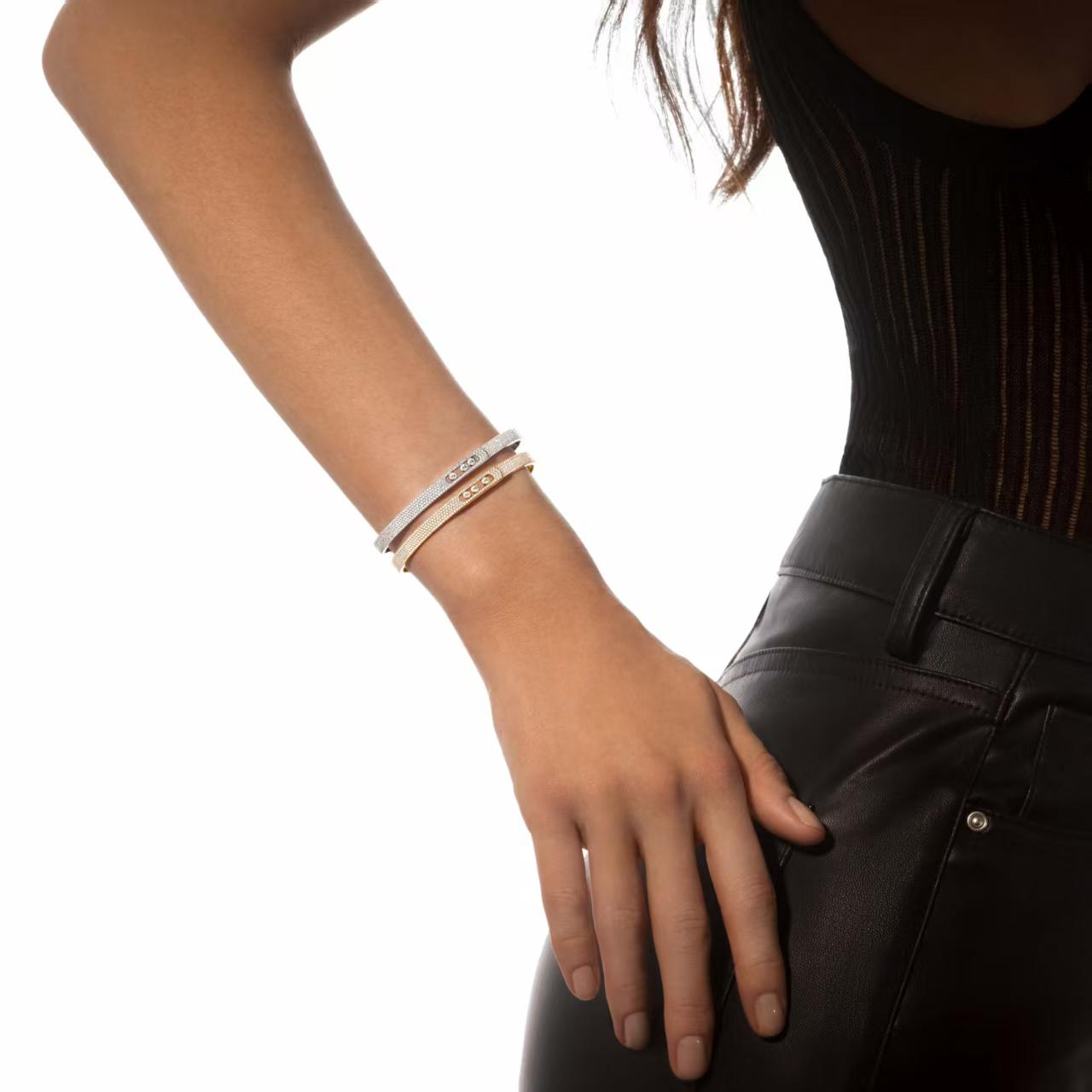 [Ornora Jewelry]Move Noa Full Pavé Diamond Bangle Bracelet