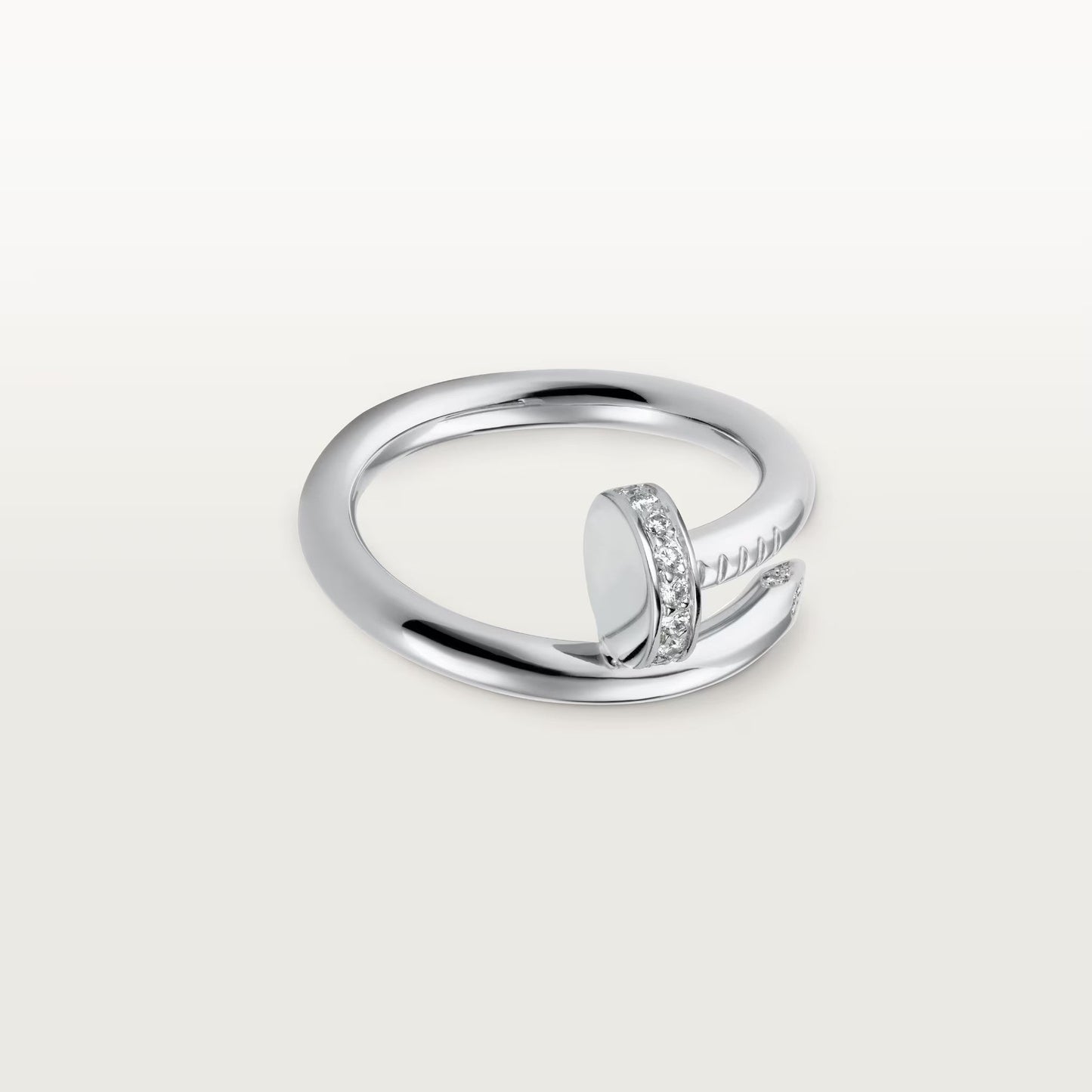 [Ornora Jewelry]JUSTE RING 2.6MM HALF DIAMOND