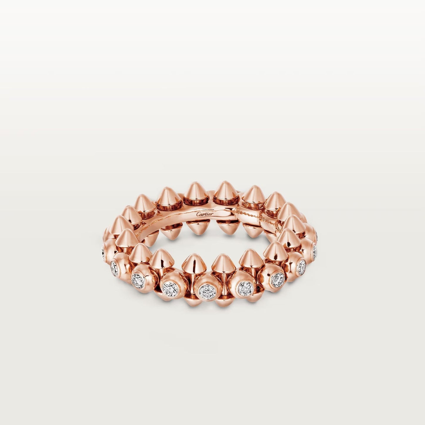 [Ornora Jewelry]CLASH 6.8MM DIAMOND MEDIUM RING