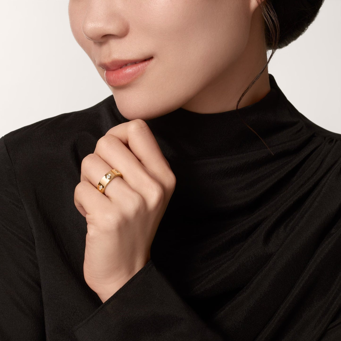 [Ornora Jewelry]LOVE 5.5MM 6 DIAMOND RING