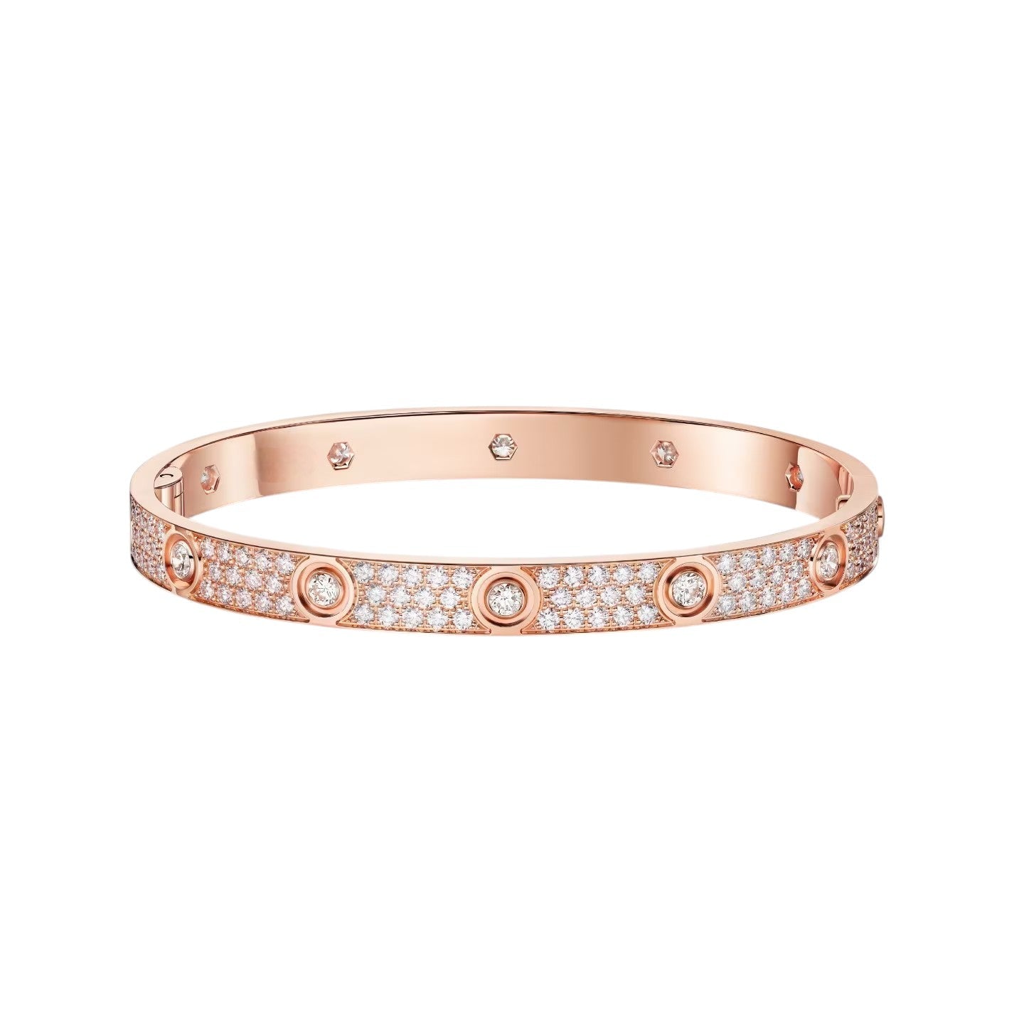 [Ornora Jewelry]LOVE BRACELET 6.1MM DIAMOND-PAVED 10 BIG DIAMONDS