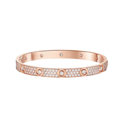 [Ornora Jewelry]LOVE BRACELET 6.1MM DIAMOND-PAVED 10 BIG DIAMONDS