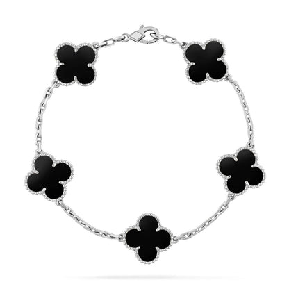 [Ornora Jewelry] CLOVER 5 MOTIF ONYXS BRACELET COLLECTION
