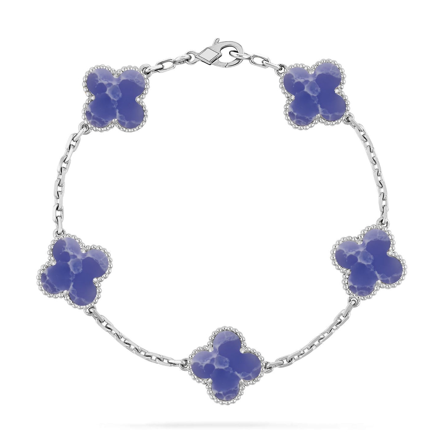 [Ornora Jewelry]CLOVER 5 MOTIF BLUE VEINS BRACELET COLLECTION